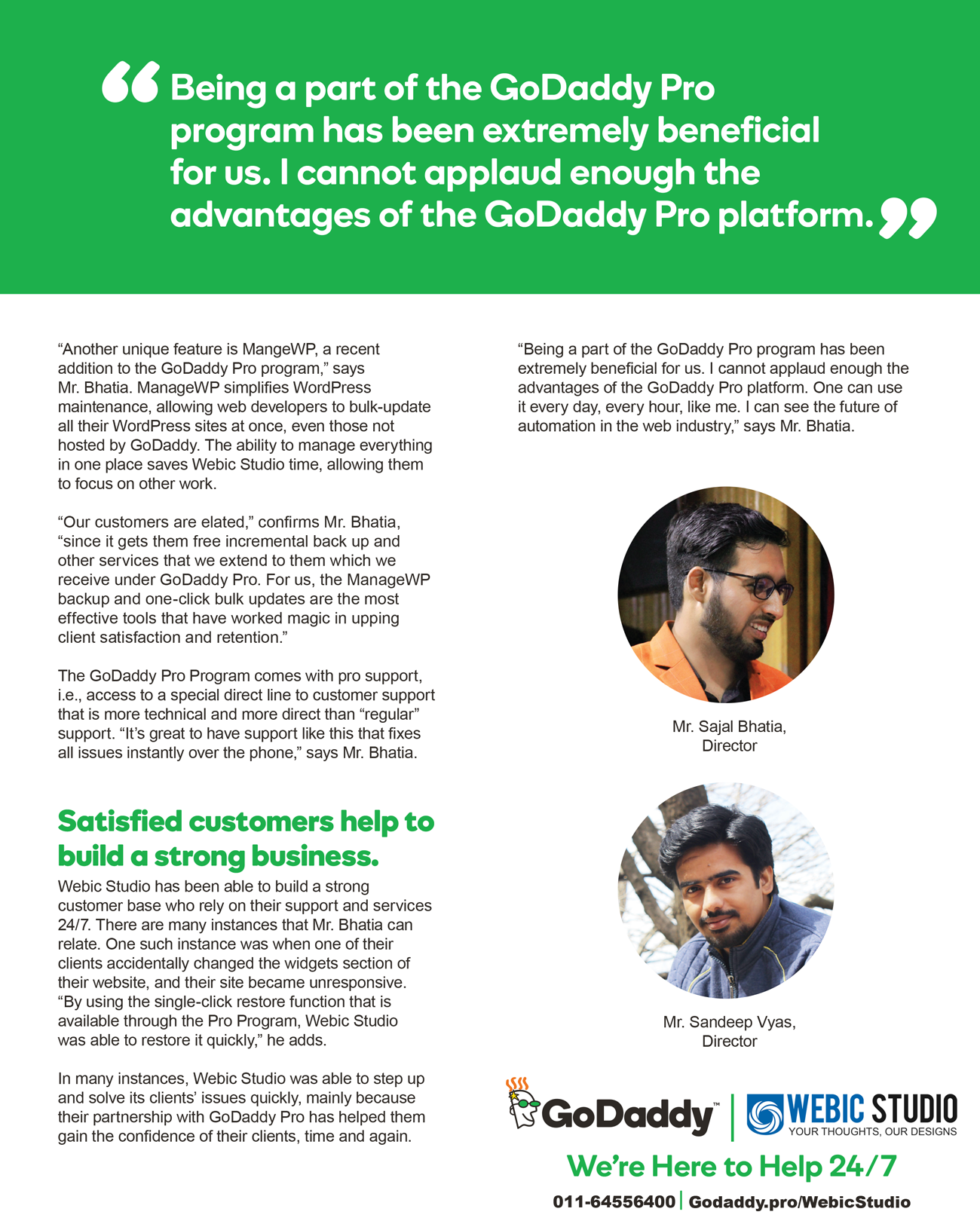 Godaddy Pro Case Study - Webic Studio Godaddy Pro Case Study - Webic Studio